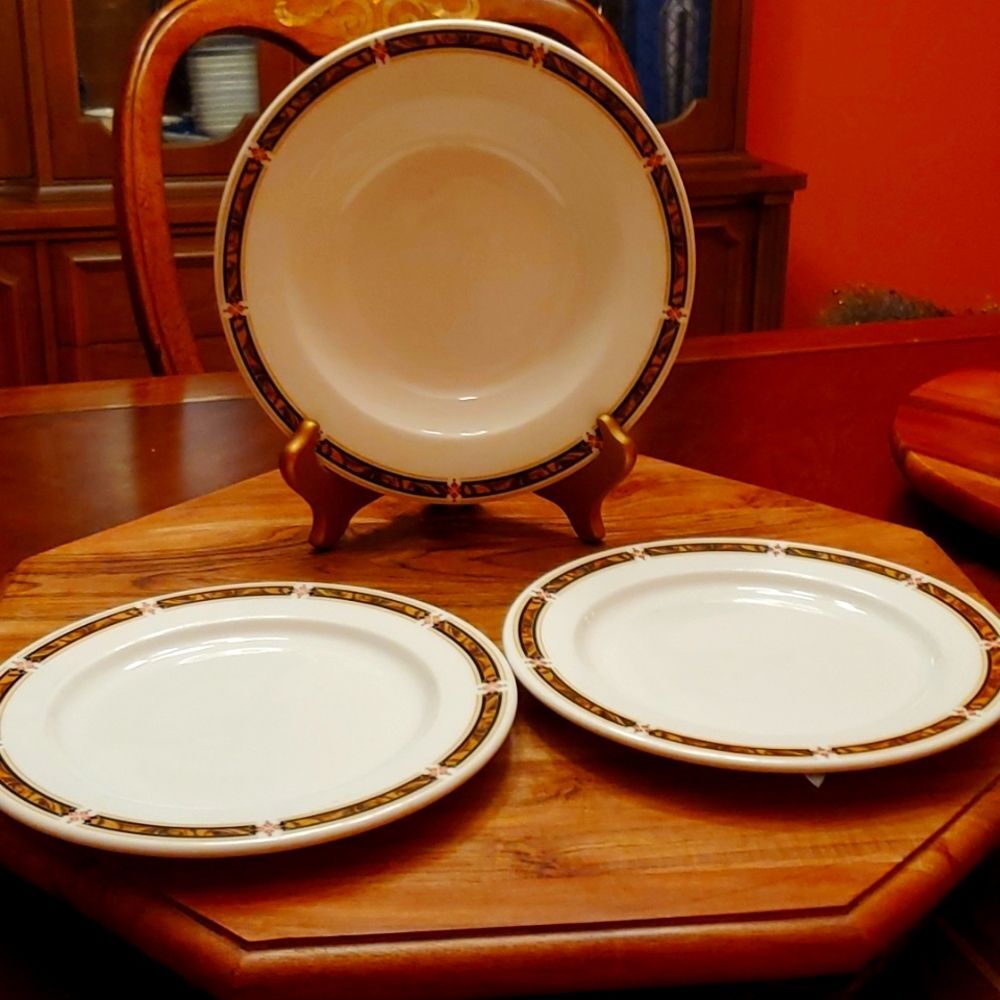 One Bowl and two salad plates by Steelite
